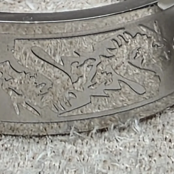 Stainless Steel Men's Dragon Ring (813) - Picture 2 of 3